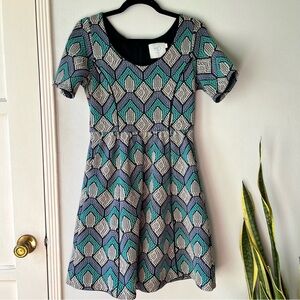 Anthropologie•HD In Paris•Hollyhock Mosaic Dress•Sz Small
